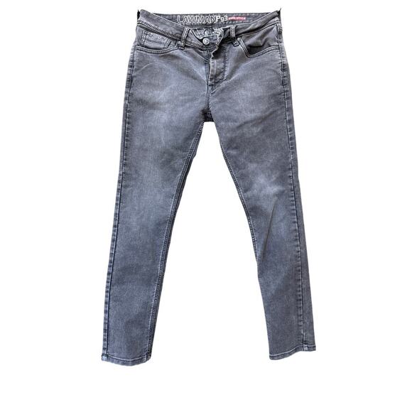 Men's LAWMAN Pg3 Cobb Stitch Slim Straight Jeans - Grey, 34x29 - Picture 1 of 9
